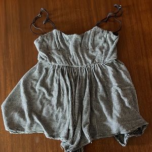 Black and white Romper from Urban Outfitters